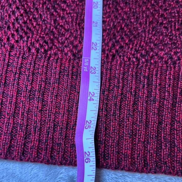 United States Sweaters Knit Diamond Pattern Sweater Womens Large Burgundy Boho - Picture 8 of 9